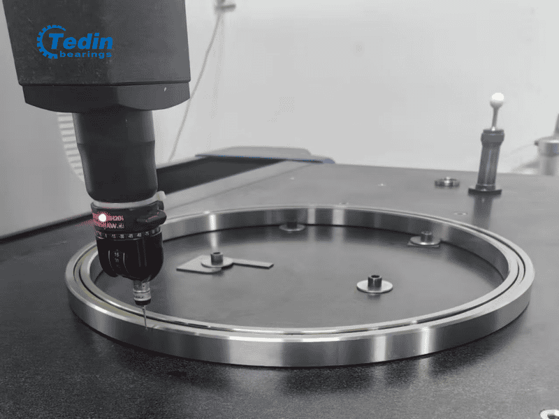 Rigorous quality control laboratory equipped with CMM and roundness testing machines.