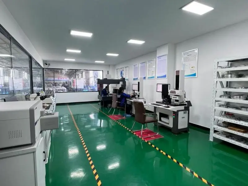 Engineer conducting dynamic testing on P4 and P2 precision spindle bearings in our manufacturing facility