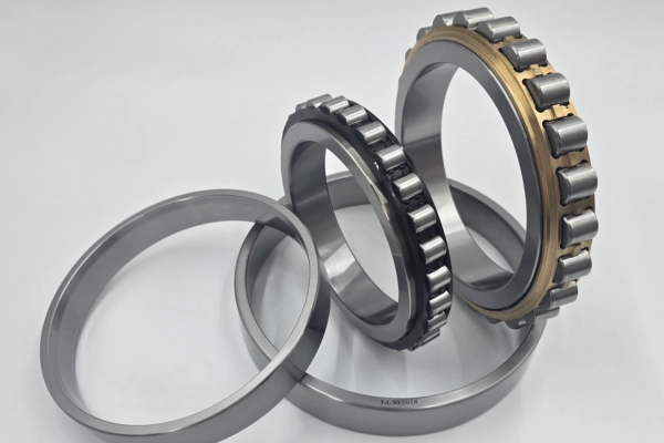 Custom machined brass cage, steel cage, and polyamide cage available for cylindrical roller bearings.