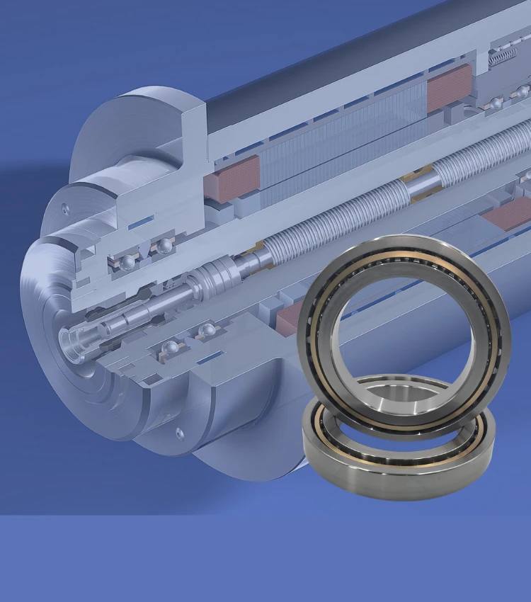 72 series angular contact ball bearings for industrial machinery applications