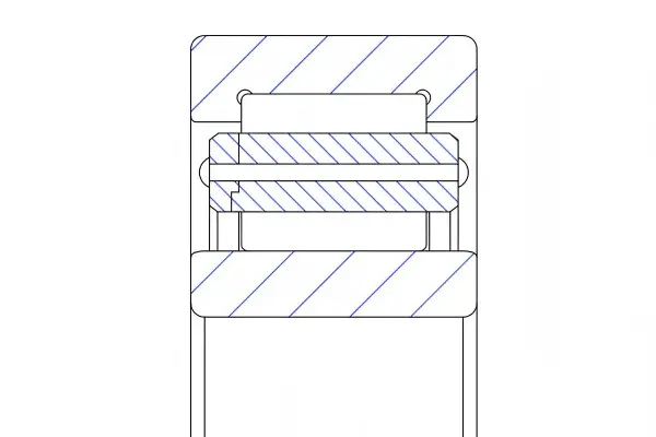 NU cylindrical roller bearing structure