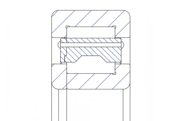 NUP cylindrical roller bearing structure