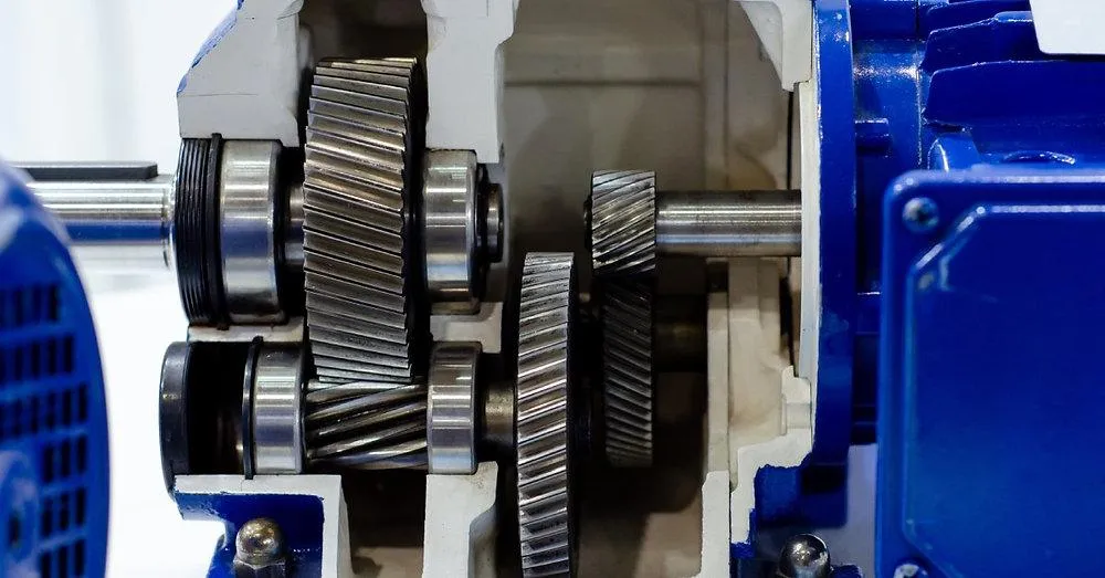 Industrial gearbox application using QJ series four point contact ball bearings