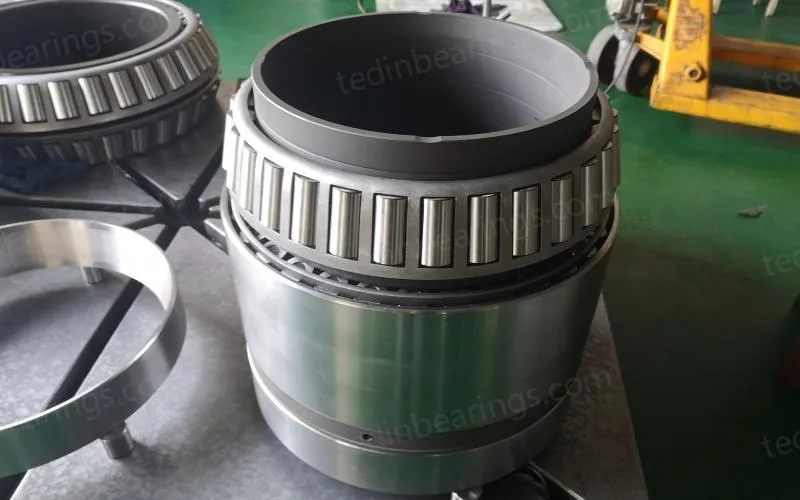 Custom four row tapered roller bearing replacement for rolling mill