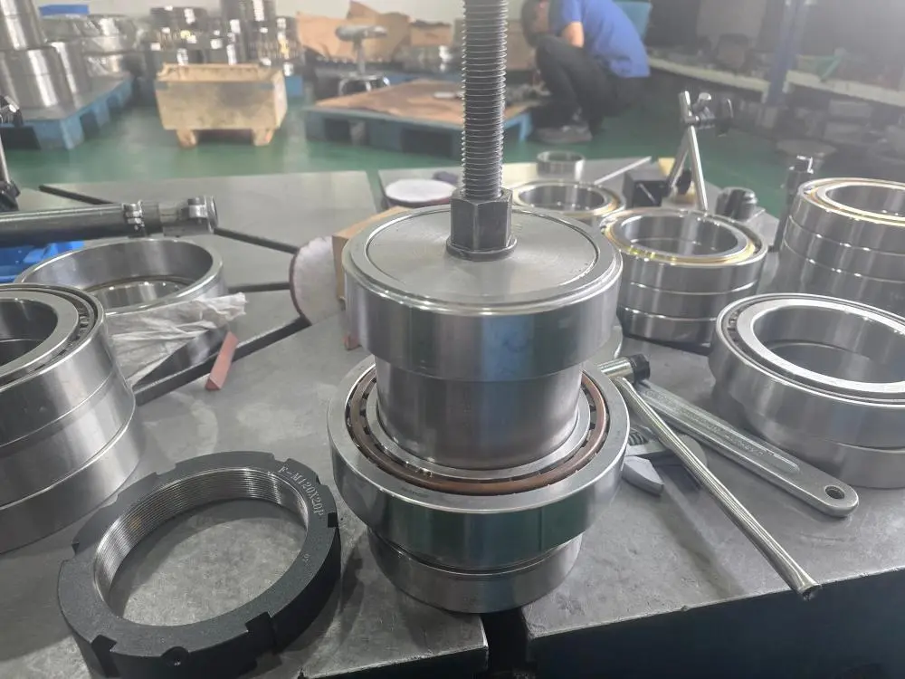 Preload and clearance verification for matched angular contact bearings