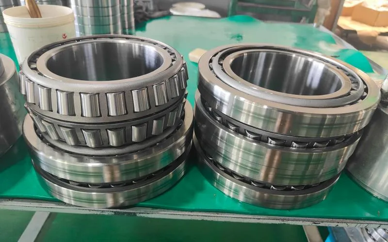 Open type four row tapered roller bearing for rolling mill roll neck