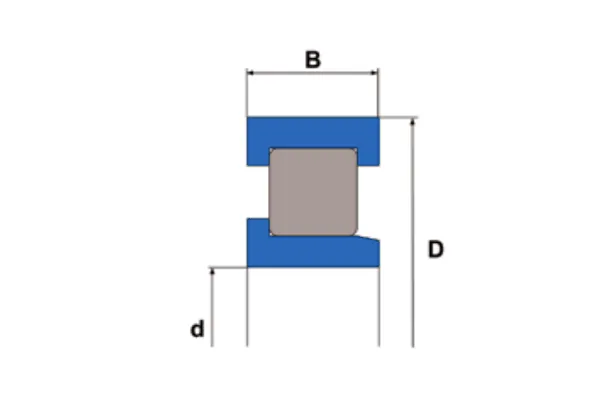 NJG series heavy duty full complement cylindrical roller bearing structure