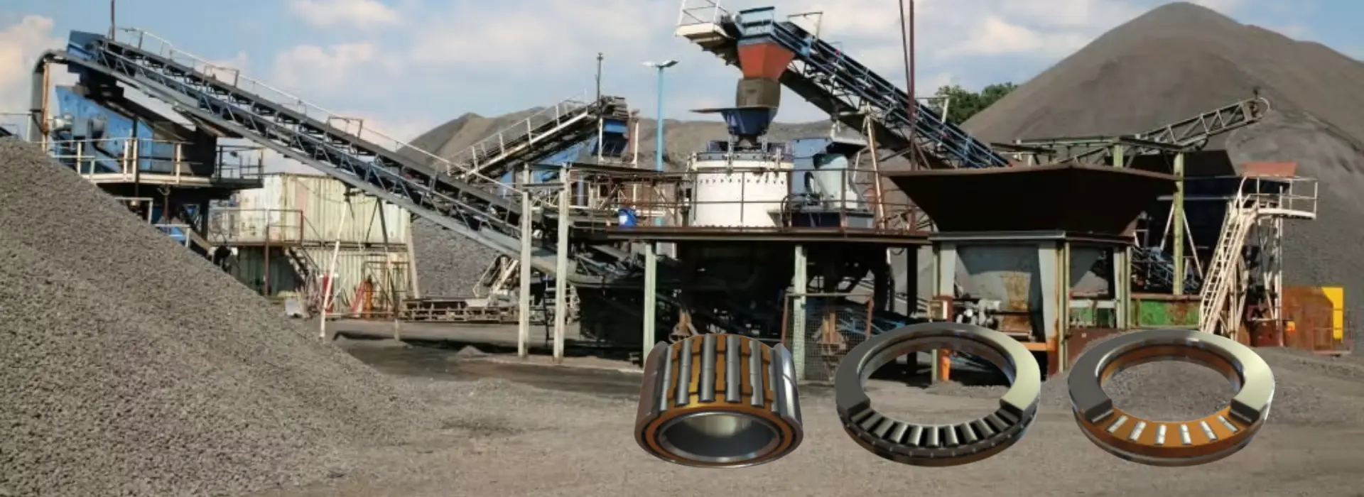 Cone crusher bearings for replacement and repair