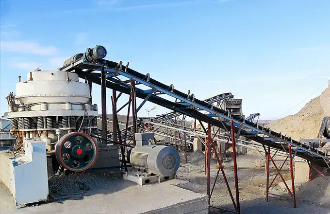 Cone crusher used in harsh stone crushing and mining environments