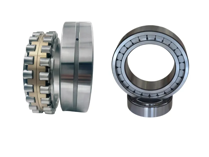 Full complement and caged cylindrical roller bearing design comparison