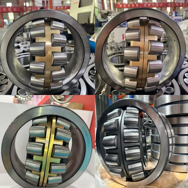 Spherical roller bearing cage designs