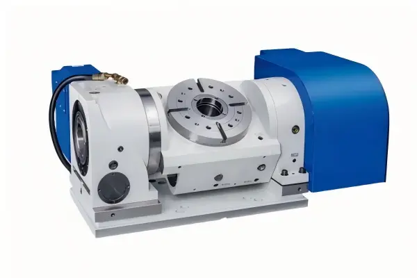 B-axis rotary table bearing support for five-axis CNC machine