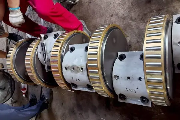 Mud pump bearings for oilfield drilling and pumping equipment