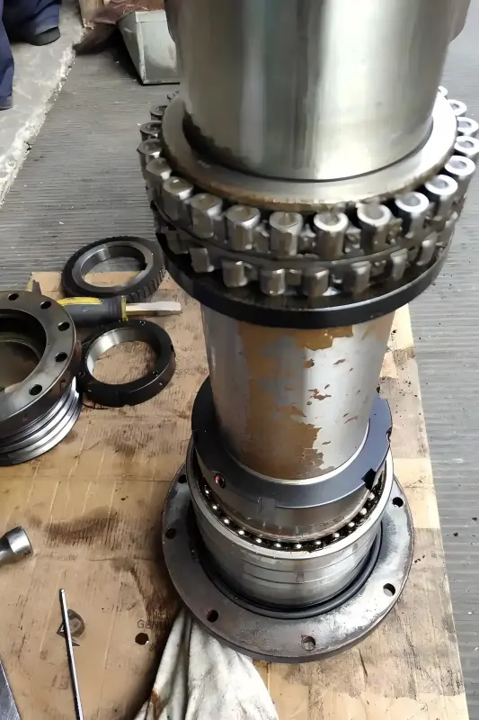 Machine tool bearing replacement inspection for CNC spindle and rotary table applications