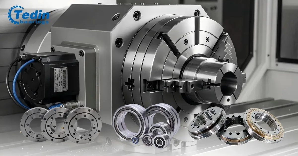 Rotary table bearings for CNC indexing and precision positioning